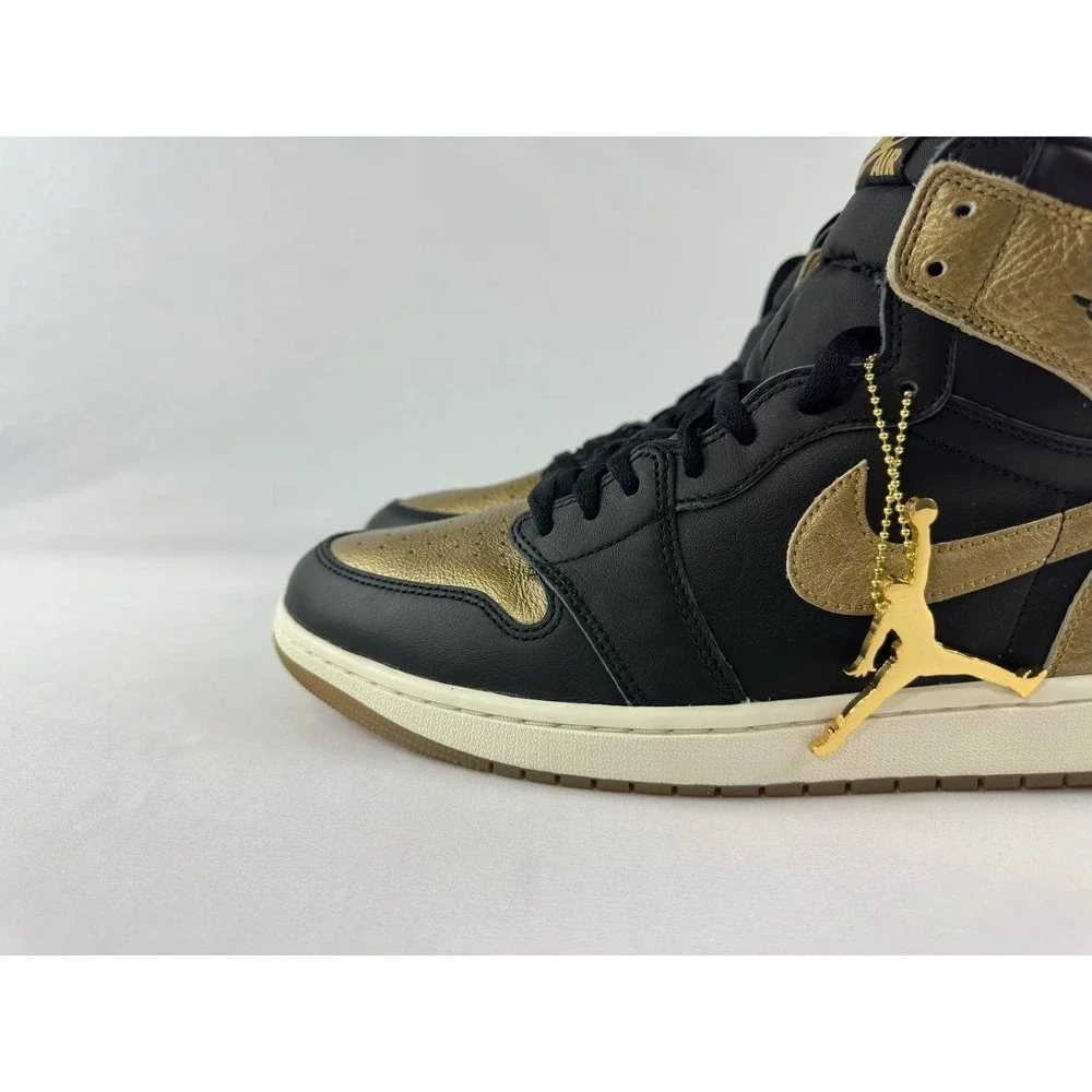 Nike Air Jordan 1 Retro High OG 'Black Gold' DZ5485-071 Men's Size 12.5